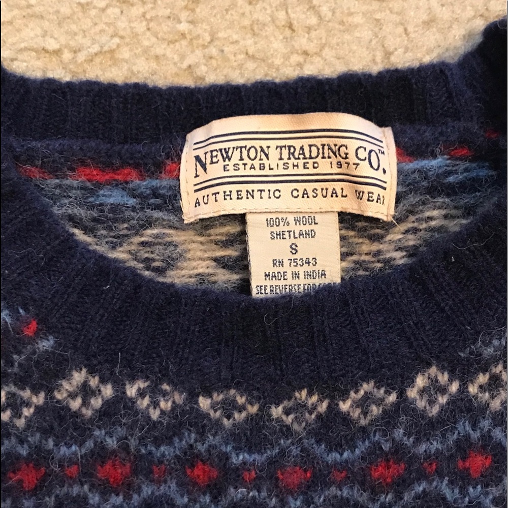 VINTAGE WOOL PATTERNED SWEATER from the 90s!!!! - Picture 2 of 4